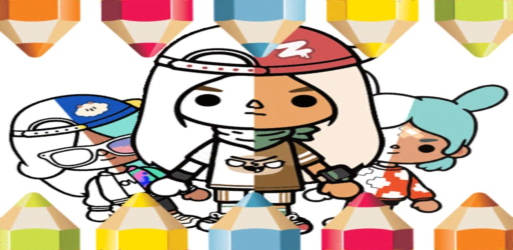 Toca Coloring Game